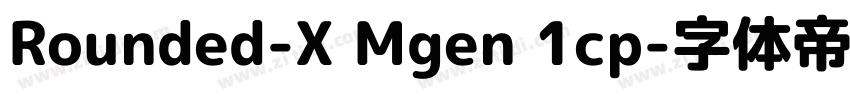 Rounded-X Mgen 1cp字体转换
